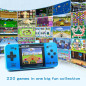 Retro Handheld Game Console for Kids - 220 Classic Games on 3 LCD - Portable & Rechargeable (Blue) Retro Handheld Game Console for Kids - 220 Classic Games on 3 LCD - Portable & Rechargeable (Blue)