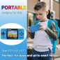 Retro Handheld Game Console for Kids - 220 Classic Games on 3 LCD - Portable & Rechargeable (Blue) Retro Handheld Game Console for Kids - 220 Classic Games on 3 LCD - Portable & Rechargeable (Blue)