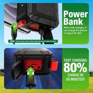 Pro Portable Magnetic Bluetooth Golf Speaker – Waterproof, Shockproof, 24H Battery