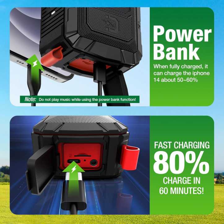 Haut-parleur Bluetooth Golf Dprofy : Son Impeccable, Autonomie 24h, Aimanté & Étanche – Le compagnon idéal sur le green !