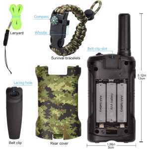 Kids Walkie Talkies: 2-Way Radios with Survival Kit - Long Range, Flashlight, Perfect for Adventures!
