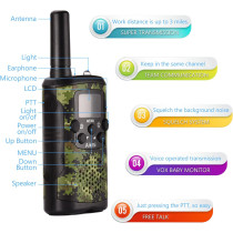 Talkie Walkie Enfants 22 Canaux - Portée 3 Miles, Durable