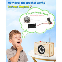 Build Your Own FM Radio Kit - STEM Projects for Teens & Kids Ages 8-16 - Fun Electronic Circuit Science Toy!