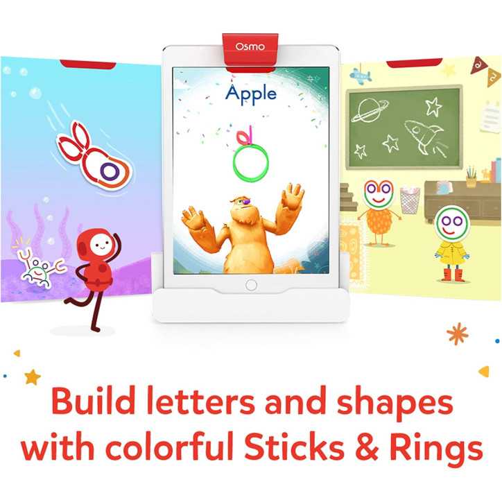 Osmo Little Genius: Jeux Educatifs Interactifs pour Enfants (3-5 ans) - Apprentissage Ludique iPad & Fire