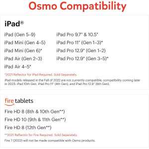 Osmo Little Genius: Jeux Educatifs Interactifs pour Enfants (3-5 ans) - Apprentissage Ludique iPad & Fire