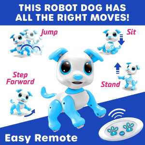 Interactive Robot Puppy Toy: Remote Control Dog with LED Eyes, Sounds & Dancing! Perfect Kids Gift