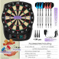 Electronic Dartboard: 40 Games, Auto Scoring, & Low Bounce - Perfect for Family Fun! Electronic Dartboard: 40 Games, Auto Scoring, & Low Bounce - Perfect for Family Fun!