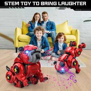 Interactive Robot Dog Toy: Remote Control, Dancing, Music & STEM Fun for Kids 5+