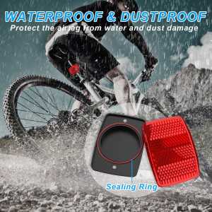 Stealth AirTag Bike Mount: Hidden, Waterproof Tracker with Reflector - Fits 27.2-31.6mm Seatposts