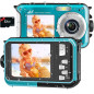 4K Waterproof Camera: 56MP Dual Screen, Autofocus, Perfect for Snorkeling & Family Fun! 4K Waterproof Camera: 56MP Dual Screen, Autofocus, Perfect for Snorkeling & Family Fun!