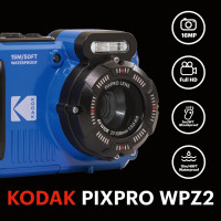 Full HD Waterproof Vlogging Camera: 15m Dive Ready, 4x Zoom, Image Stabilization
