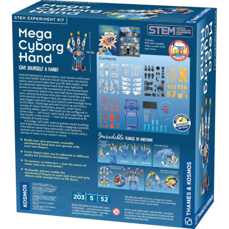 Hydraulic Hand STEM Kit: Build Your Own Working Robot Arm! Fun & Educational for Ages 10+
