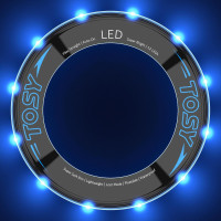 Anneau Volant LED TOSY: Jeux de Plein Air Lumineux, Rechargeable, Étanche – Fun Garanti Jour et Nuit!