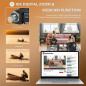 2.7K Vlogging Camera with Flip Screen & Mic - 56MP, 16x Zoom, 32GB Card, Dual Battery