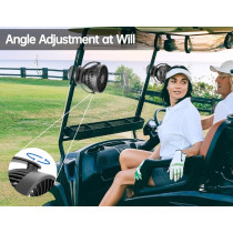 Rechargeable Golf Cart Fan for EZGO Club Car Yamaha – 4-Speed Clip-On