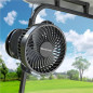 Ventilateur Golf Rechargeable: 13h dautonomie, Clip 360°, USB-C - Idéal Chariot EZGO/Club Car! Ventilateur Golf Rechargeable: 13h dautonomie, Clip 360°, USB-C - Idéal Chariot EZGO/Club Car!