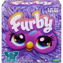 Purple Furby Interactive Plush Toy with 15 Fashion Accessories for Kids