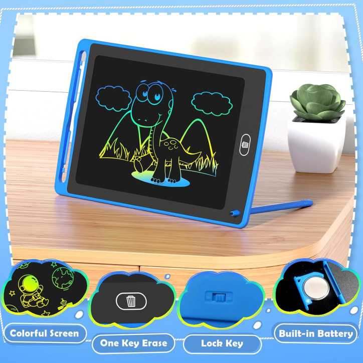 Kids LCD Writing Tablet 4-Pack: Colorful 8.5 Doodle Boards for Creative Fun! Kids LCD Writing Tablet 4-Pack: Colorful 8.5 Doodle Boards for Creative Fun!