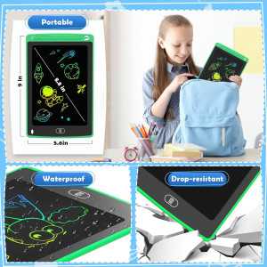 Kids LCD Writing Tablet 4-Pack: Colorful 8.5 Doodle Boards for Creative Fun!