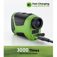 Télémètre Golf Pro Laser 1200Y 7X Slope Rechargeable