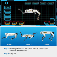 Robot Chien Interactif STEM: Plus de 30 Actions, Contrôle App/Voix/Télécommande, 6h dAutonomie!