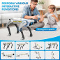 Robot Chien Interactif STEM: Plus de 30 Actions, Contrôle App/Voix/Télécommande, 6h dAutonomie! Robot Chien Interactif STEM: Plus de 30 Actions, Contrôle App/Voix/Télécommande, 6h dAutonomie!