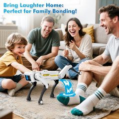 Chien Robot Intelligent - STEM Interactif avec Contrôle Vocal