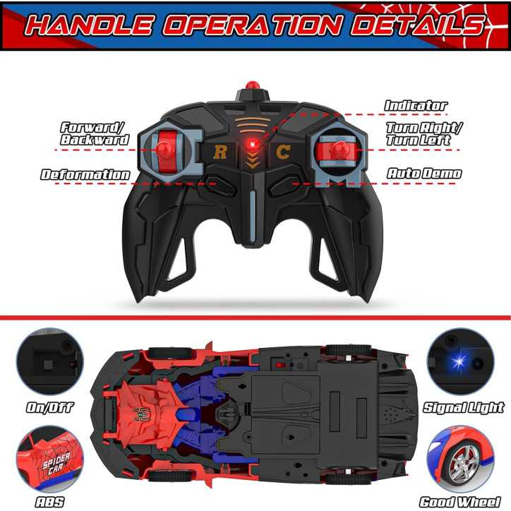 Transforming RC Car Robot Toy for Boys - Remote Control Car with One-Button Transformation & 360 Spins! Transforming RC Car Robot Toy for Boys - Remote Control Car with One-Button Transformation & 360 Spins!