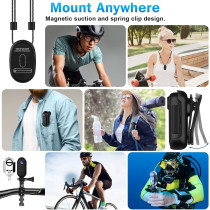 Caméra i3 4K Mini Portable avec Clip, POV pour Vélo & Moto