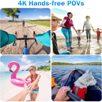 Caméra i3 4K Mini Portable avec Clip, POV pour Vélo & Moto