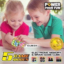 Jeu Mémoire Cubik LED Clignotant - Jouet STEM Enfants