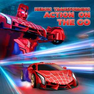 Spider Robot RC Car: Transforms, Spins 360, & Lights Up! Cool Toy Gift for Kids