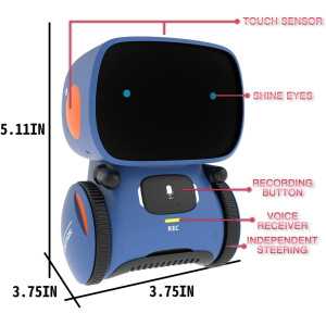 Robot Intelligent 98K Enfant: Commande Vocale, Tactile, Danse & Chansons - Jouet Éducatif Parfait!