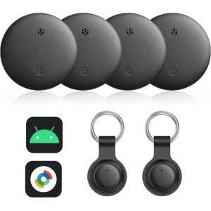 Find My Device Tracker 4-Pack: Never Lose Your Keys, Wallet, or Pets Again!