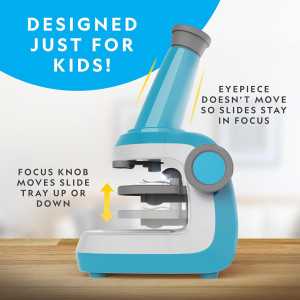 National Geographic Kids Microscope: 400x Zoom STEM Science Toy for Budding Scientists!