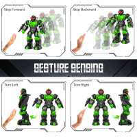 STEMTRON Robot Enfant Programmable : Détection Gestuelle, Danse et Chansons - Vert
