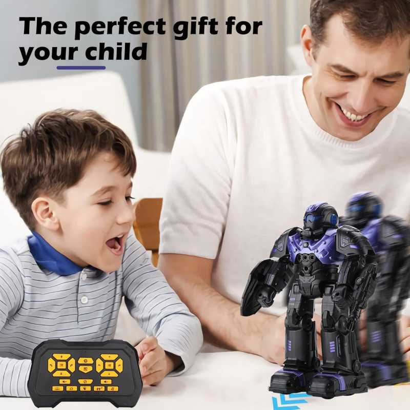 Robot RC Programmable pour Enfants 3-8 ans, Sensoriel & Rechargeable
