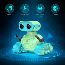 Robot Jouet Rechargeable ALLCELE RC avec Musique & LED