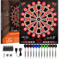 Jeu de Fléchettes Électronique LED: Ambiance Garantie, Jusquà 8 Joueurs!
