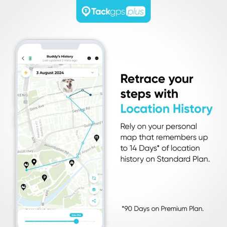 Tack GPS Plus: Localisateur GPS Longue Autonomie 30 Jours - Suivi Enfant, Animaux, Véhicule, Vélo - Intérieur/Extérieur