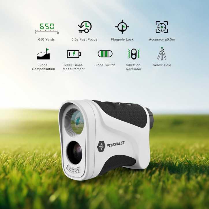 Télémètre Laser Golf 650-1700Y: Zoom 6X, Précision 0.5Y, Verrouillage Drapeau Rapide!