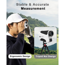 Golf Rangefinder: 650/1200/1700 Yards, 6X Mag, Flag Lock & Vibration - Pinpoint Accuracy!