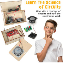 DIY STEM Electronics Kit for Boys & Girls Ages 8-14 – Bluetooth Speaker & FM Radio