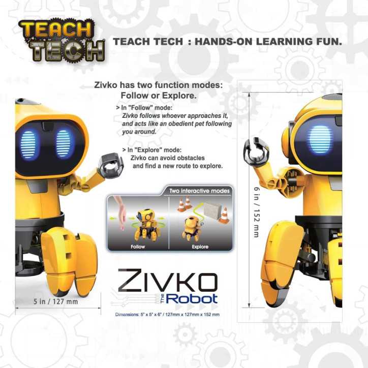Zivko le Robot Interactif dElenco : Apprentissage STEM Amusant dès 10 Ans ! Zivko le Robot Interactif dElenco : Apprentissage STEM Amusant dès 10 Ans !