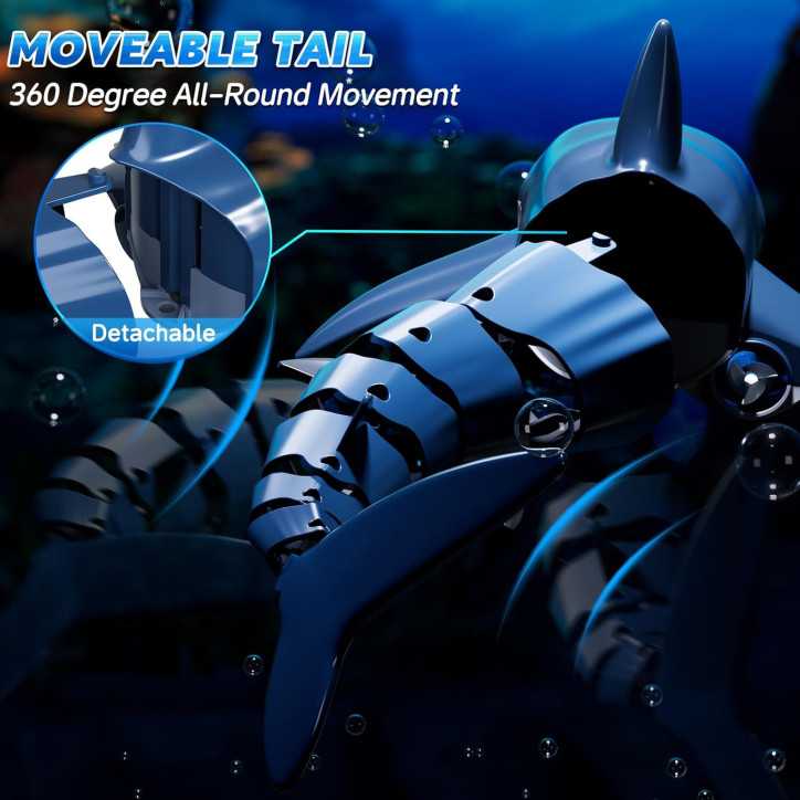 Requin RC Télécommandé 2.4Ghz: Lumière et Spray, le Cadeau Parfait pour Enfants (6-9 ans) ! Requin RC Télécommandé 2.4Ghz: Lumière et Spray, le Cadeau Parfait pour Enfants (6-9 ans) !