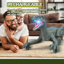 Dinosaure Télécommandé Réaliste Enfants 3-5 Ans, Rechargeable