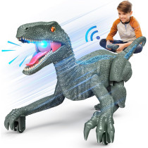 Dinosaure Télécommandé Réaliste Enfants 3-5 Ans, Rechargeable