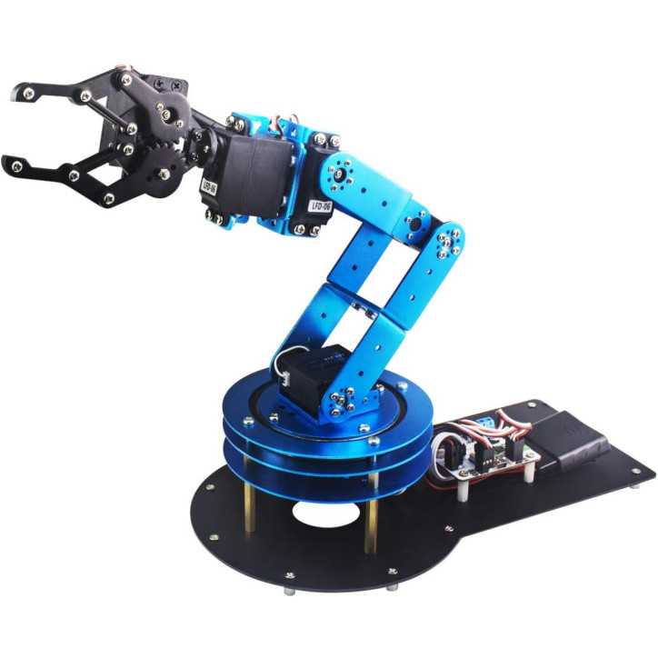 Kit Robotique 6DOF Complet: Bras Robotique avec Servos, Pince, Contrôle PC & Tutoriel - Créez Votre Robot !