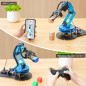 6-DOF Robot Arm Kit: PC & App Control, 5 Servos, Claw - Learn Robotics! 6-DOF Robot Arm Kit: PC & App Control, 5 Servos, Claw - Learn Robotics!