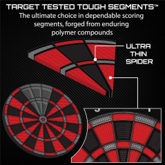 Viper Orion Cible Électronique Dartboard – 43 Jeux, Écran LCD Dual
